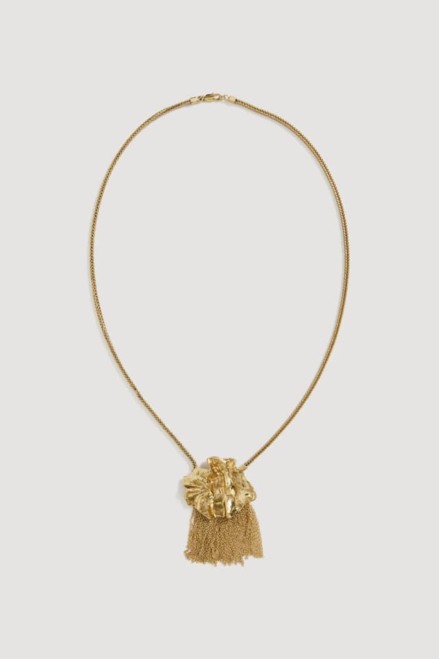 AJE Arlith Tassle Necklace in GOLD, image 1 of 1 from Aje