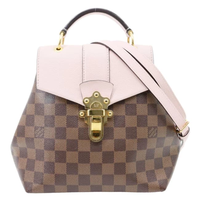 Louis Vuitton Clapton Damier Ebene Backpack Bag Magnolia in Brown Coated canvas from Dallas Designer Handbags, photo 1 of 1