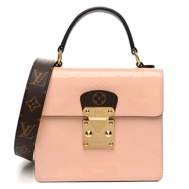 Louis Vuitton Spring Street NM Monogram Vernis Patent Leather Bag - Rose Ballerine in Pink Patent leather from H&T, photo 1 of 1