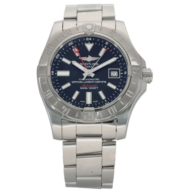 Breitling Avenger II GMT A32390 43mm Stainless Steel Watch from H&T, photo 1 of 1