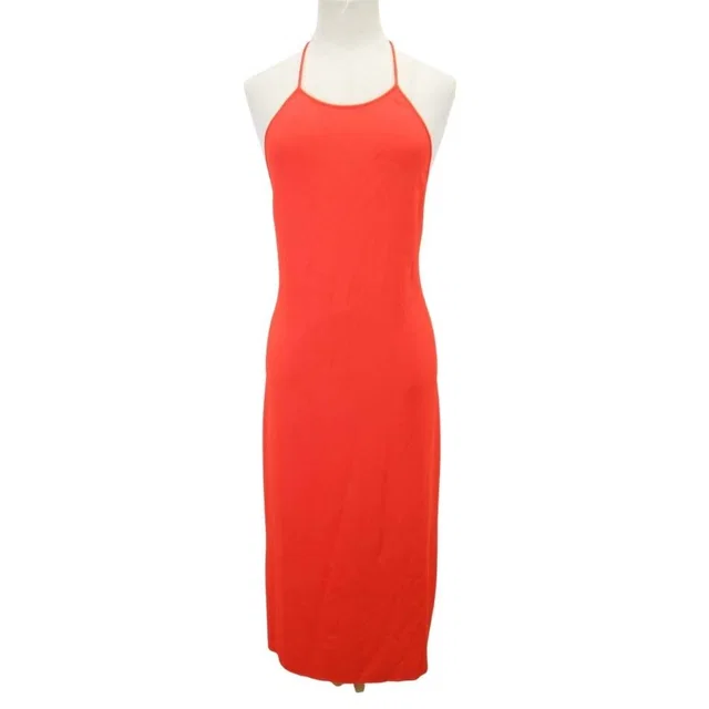 Bottega Veneta Backless Halter Neck Jersey Dress Orange 38 in Orange Nylon from The Reluxe, photo 1 of 1