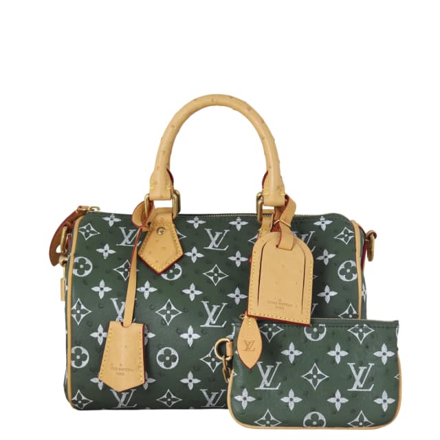 Louis Vuitton Speedy P9 25 Bandouliere Monogram Ostrich in Ostrich from Luxe.It.Fwd, photo 1 of 1