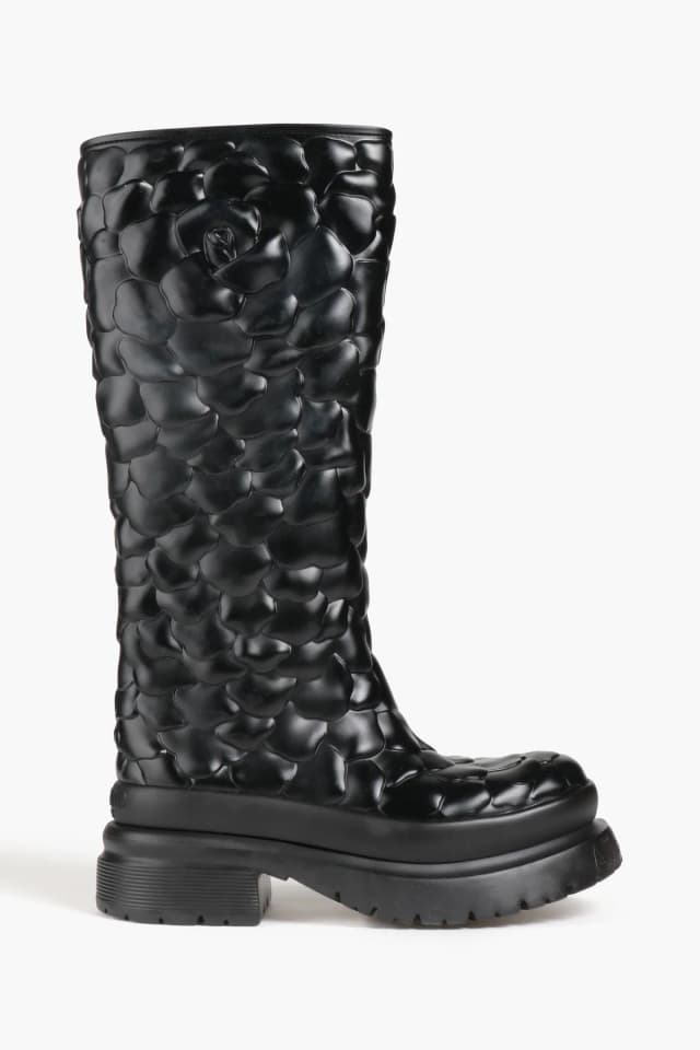 Valentino Garavani Atelier 03 Rose Edition PVC Platform Knee Boots, image 1 of 1 from THE OUTNET
