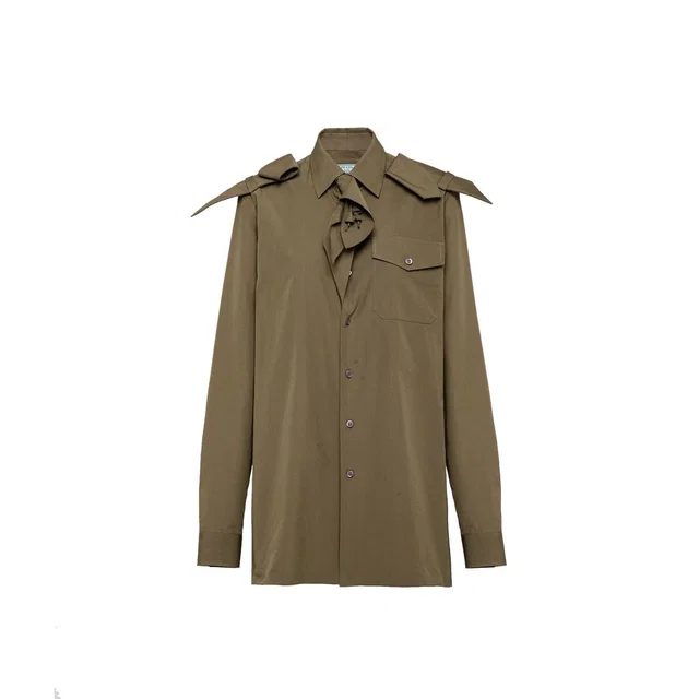 Prada Bicolor Cotton Pattern Shirt from HEWI, photo 1 of 1