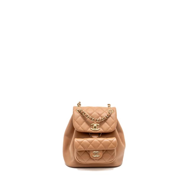 Chanel 24p Mini Duma Backpack Calfskin Caramel LGHW (microchip) in Calfskin from EMIER, photo 1 of 1