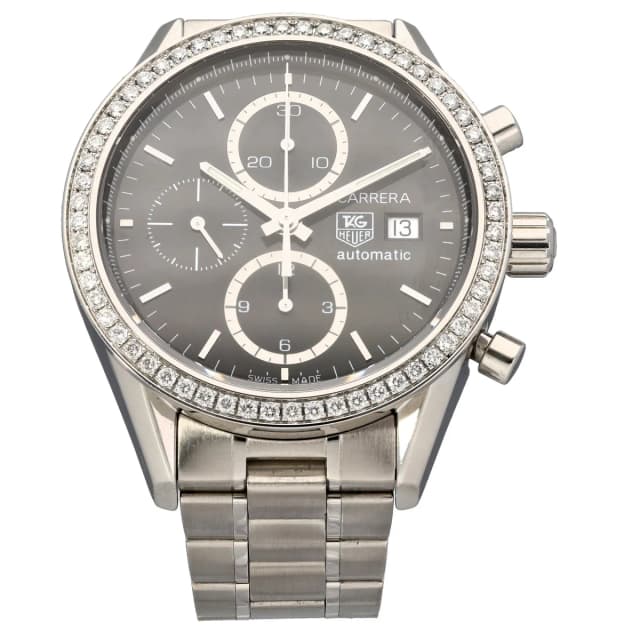 TAG Heuer Carrera CV201J 41mm Stainless Steel Watch from H&T, photo 1 of 1