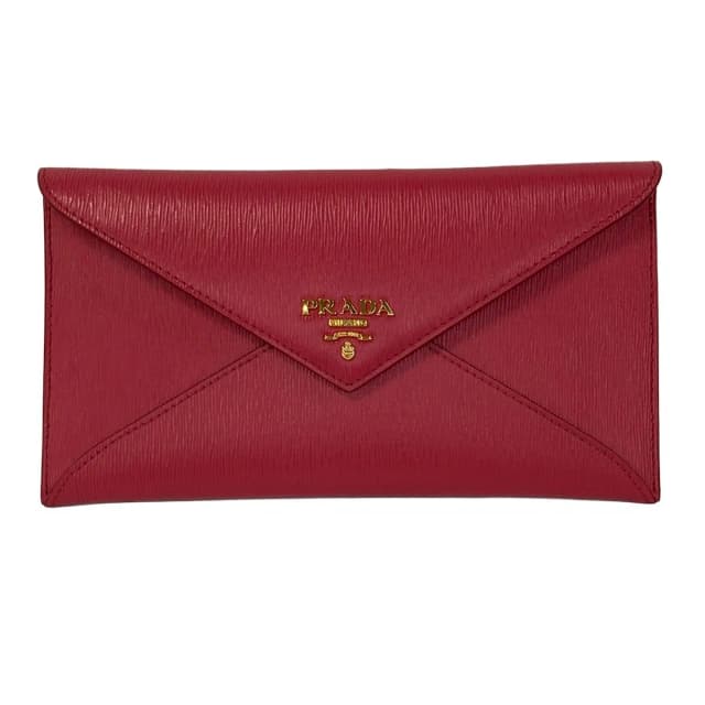 Prada Wallet Pink Document Letter Leather in Pink Leather from The Reluxe, photo 1 of 1