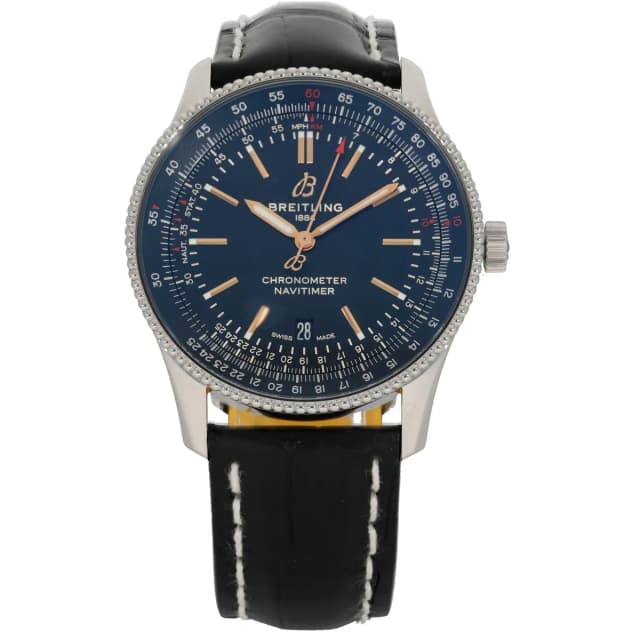 Breitling Navitimer A17326 41mm Stainless Steel Watch in Leather from H&T, photo 1 of 1