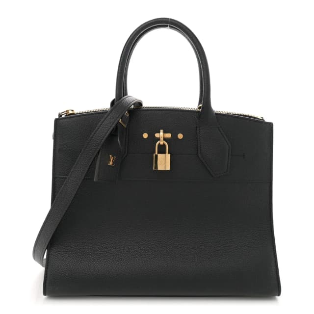 Louis Vuitton City Steamer Calfskin Leather Bag - Black in Black Calfskin from H&T, photo 1 of 1