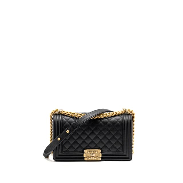 Chanel Medium Boy Bag Caviar Black GHW in Black Caviar leather from EMIER, photo 1 of 1
