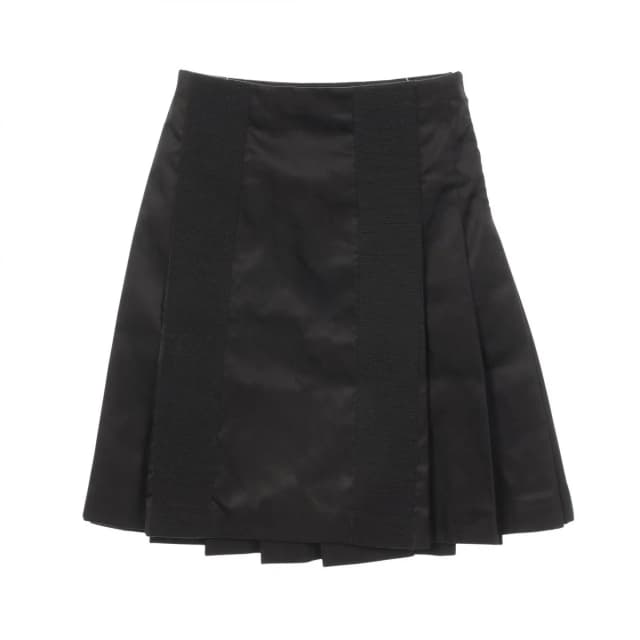 Prada Skirt Pleats Black in Black Nylon from The Reluxe, photo 1 of 1