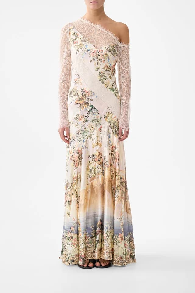 Camilla eBoutique LACE SPLICE ONE SHOULDER DRESS TWILIGHT IN ISTANBUL, image 1 of 1 from CAMILLA