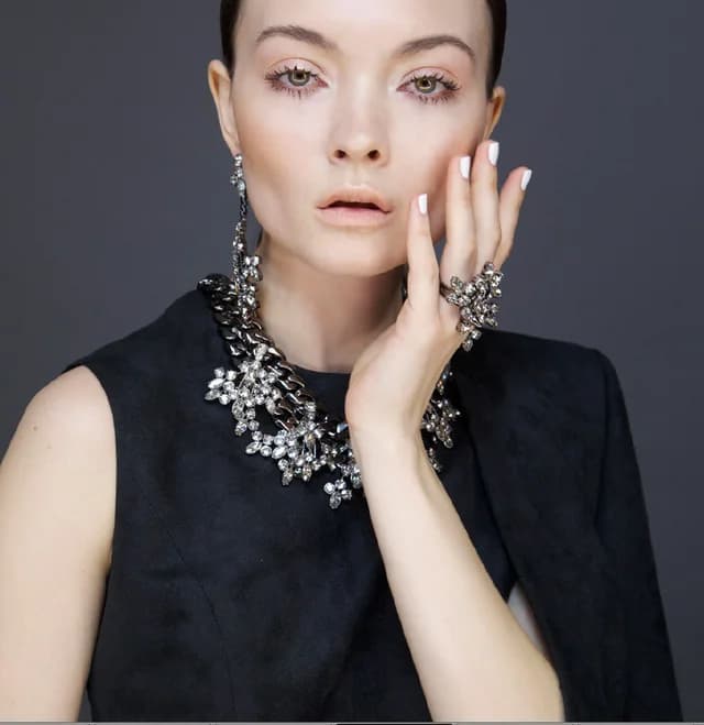 MAWI Crystal Chandelier Ring, Hematite, image 1 of 1 from Cultstatus