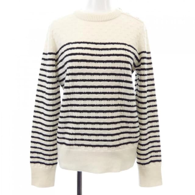 Chanel 25B Knit Sweater White in White Cashmere from The Reluxe, photo 1 of 1