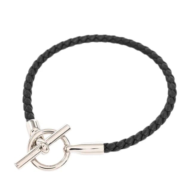 Hermès Bracelet Glenan Silver in Silver Swift leather from The Reluxe, photo 1 of 1