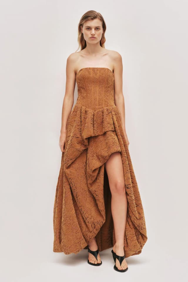 AJE Florence Lace Gown in VELVETINE, image 1 of 1 from Aje