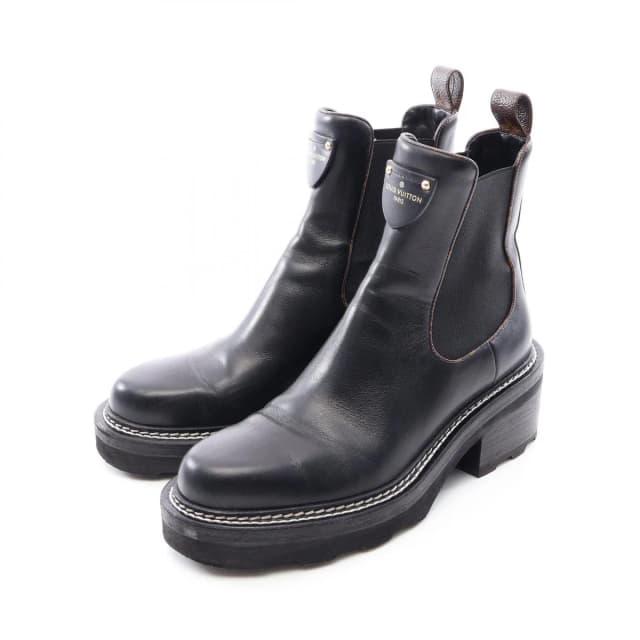 Louis Vuitton Boots Beaubourg Line Monogram Leather Canvas Side Gore in Canvas from The Reluxe, photo 1 of 1