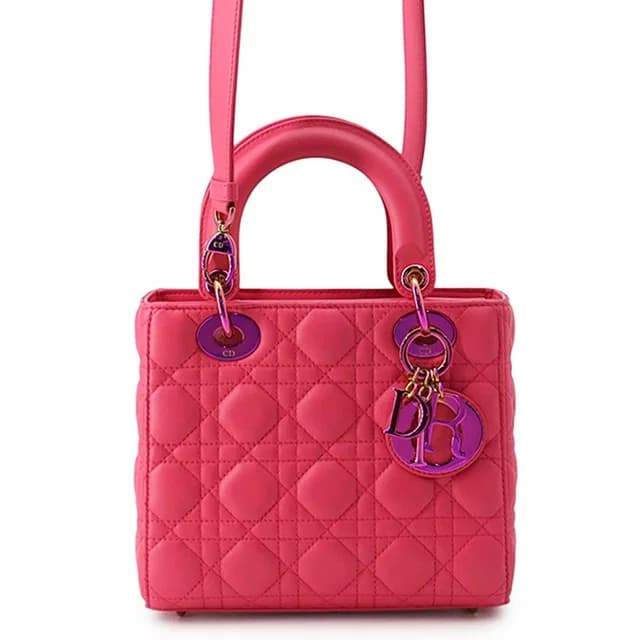 Dior Handbag Lady Cannage Small Lambskin 2-Way in Lambskin from The Reluxe, photo 1 of 1