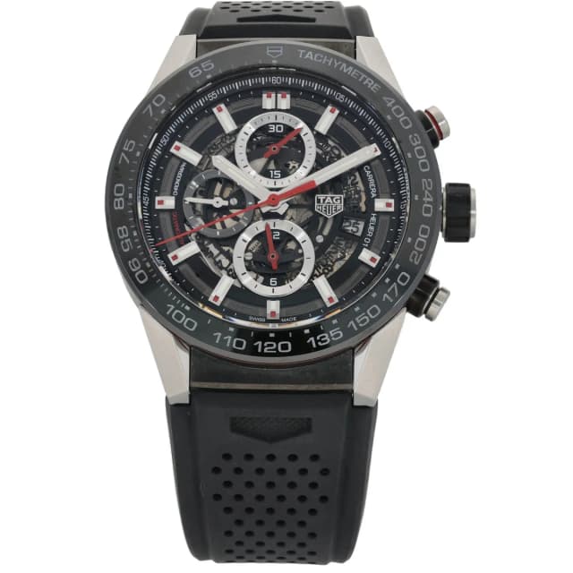 TAG Heuer Carrera CAR2A1Z-0 45mm Stainless Steel Watch from H&T, photo 1 of 1