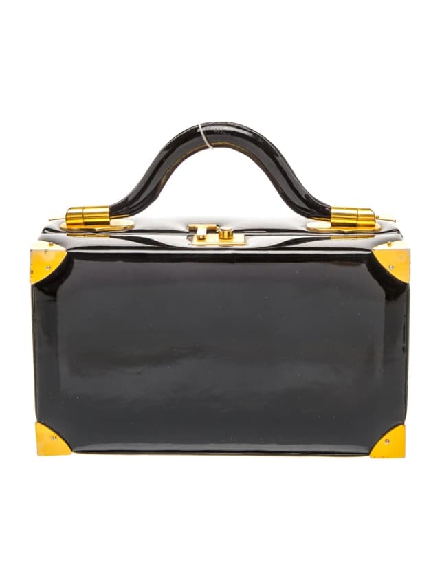 Judith Leiber Top Handle Bag in black Leather from The RealReal, photo 1 of 1