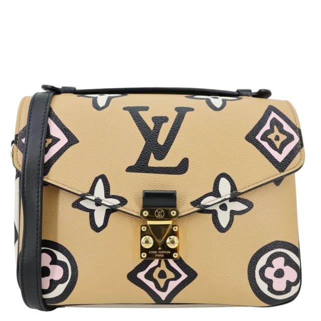 Louis Vuitton Metis Pochette Giant Monogram Wild At Heart Canvas Crossbody Bag Beige in Beige Canvas from Dallas Designer Handbags, photo 1 of 1