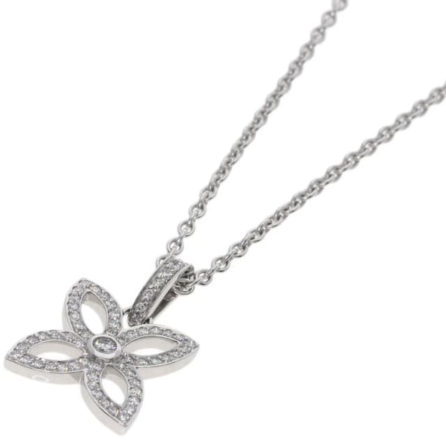 Louis Vuitton Pendentif Crackant Diamond Necklace 18k White Gold in White from The Reluxe, photo 1 of 1