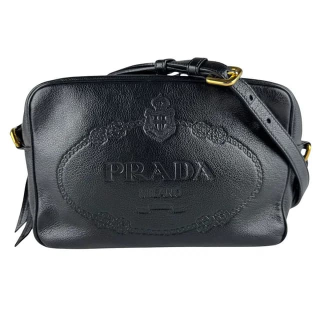 Prada Shoulder Bag Black in Black Leather from The Reluxe, photo 1 of 1