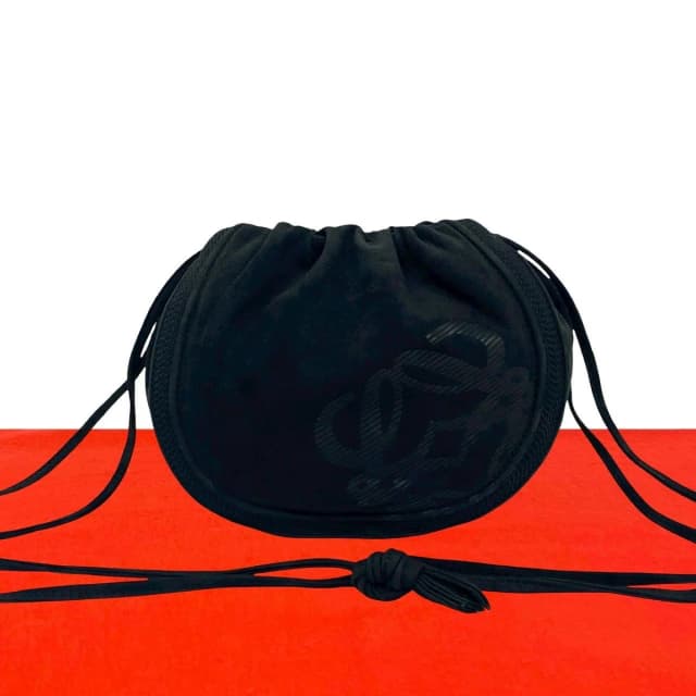 Loewe Vintage Anagram Logo Leather Shoulder Bag Drawstring Crossbody Pochette in Leather from The Reluxe, photo 1 of 1