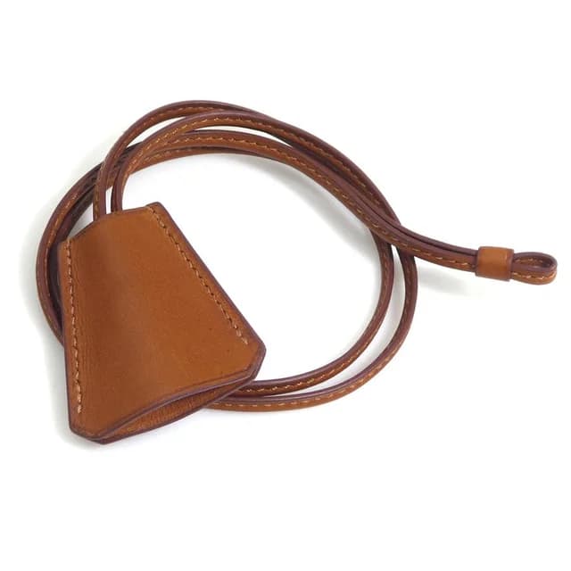 Hermès Clochette Necklace Brown in Brown Leather from The Reluxe, photo 1 of 1