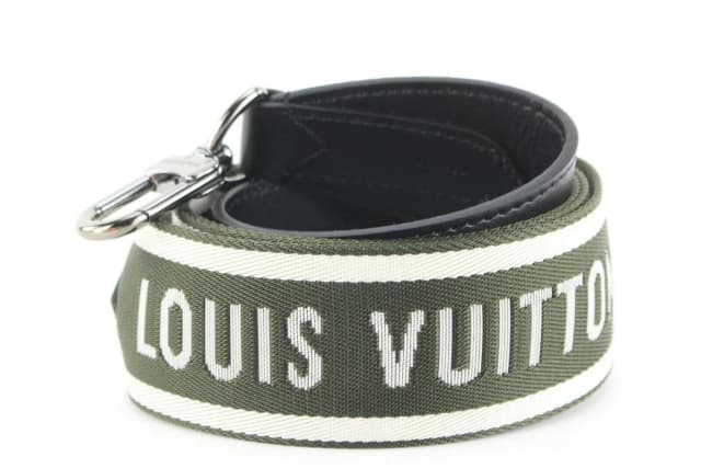Louis Vuitton Khaki x Black Guitar Strap Bandouliere Crossbody 3LK0105 in Black from Bagriculture, photo 1 of 1