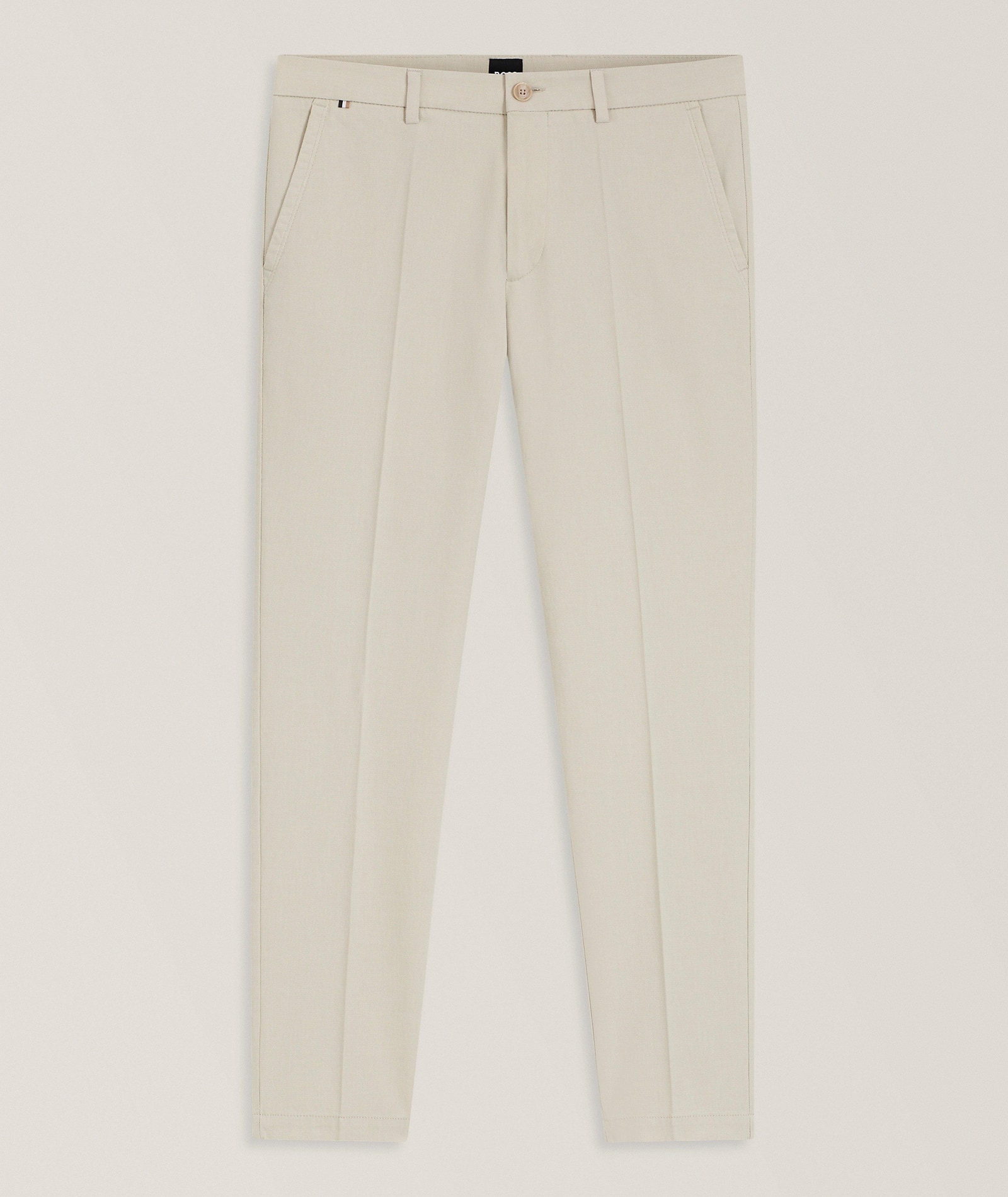 BOSS Kaiton1 Stretch-Cotton Dobby Pants in Beige 97% cotton, 3% elastane, image 1 of 1 from Harry Rosen