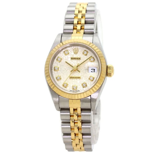 Rolex Datejust Diamond Watch SS Yellow Gold 18K in Yellow from The Reluxe, photo 1 of 1