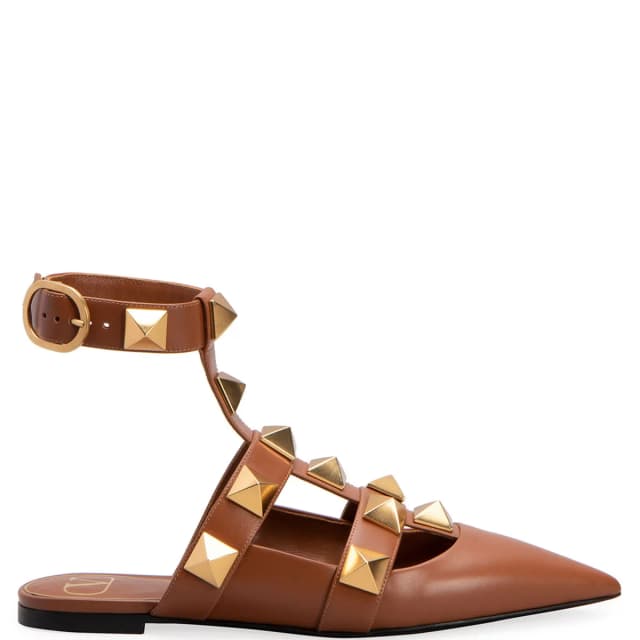 VALENTINO GARAVANI Roman Stud Cage Ballerina, Selleria, image 1 of 1 from Cultstatus