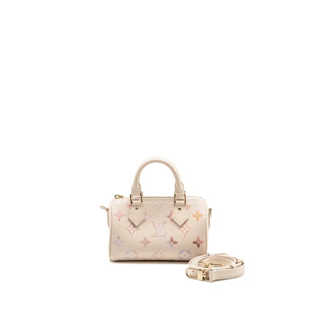 Louis Vuitton Nano Speedy Monogram Empreinte Leather Gradient Dream Colorway Multicolour LGHW in Leather from EMIER, photo 1 of 1