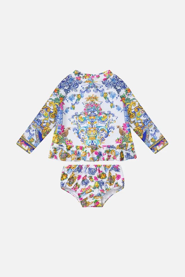 Camilla eBoutique BABIES FRILL HEM RASHIE WITH BIKINI BOTTOM SET ESPAÑA NIRVANA, image 1 of 1 from CAMILLA