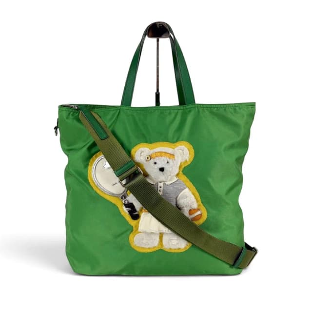 Prada Collection 2-Way Tote Bag Teddy Bear Beijing Olympics Limited Edition in Nylon from The Reluxe, photo 1 of 1
