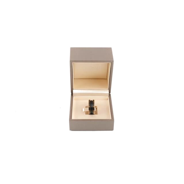 Bvlgari B Zero 1. Pink Gold/Black Ceramic Size 52 Ring in Black Ceramic from The Purse Affair, photo 1 of 1
