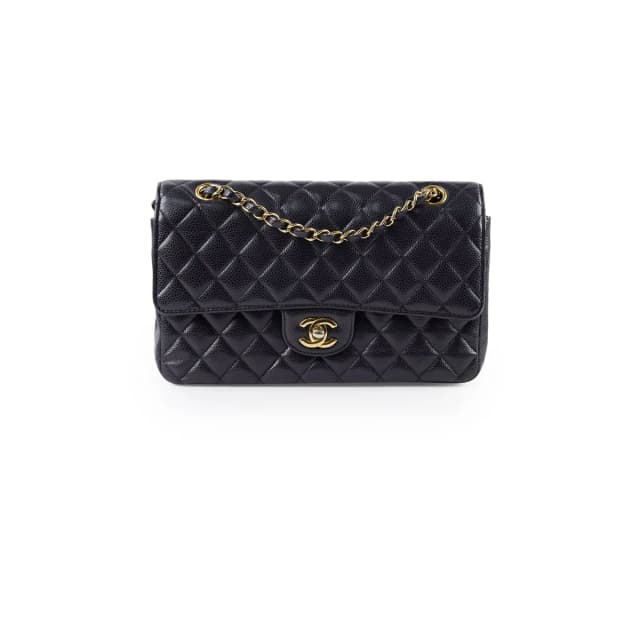Louis Vuitton Chanel Medium Classic Flap Black Caviar GHW 24 Series in Black Caviar leather from The Purse Affair, photo 1 of 1