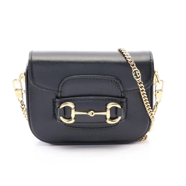 Gucci Shoulder Bag Horsebit 1955 Nano Black Leather in Black Leather from The Reluxe, photo 1 of 1