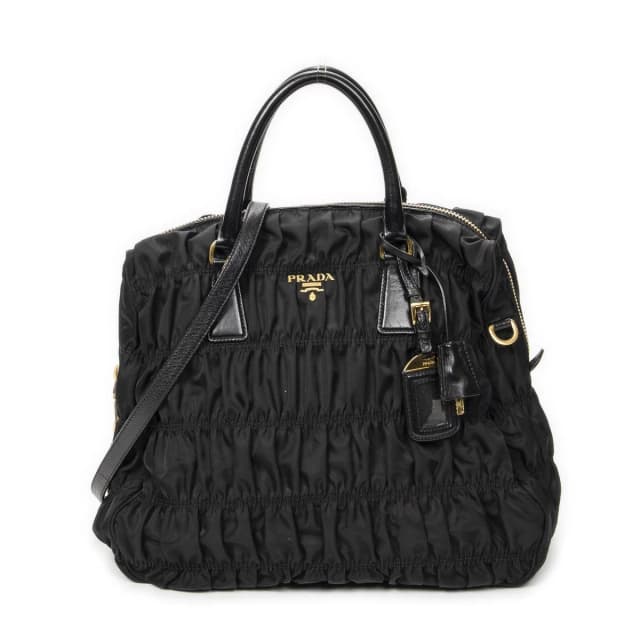 Prada Convertible Prix Tote Black Tessuto Golf Canvas in Black Canvas from The Reluxe, photo 1 of 1