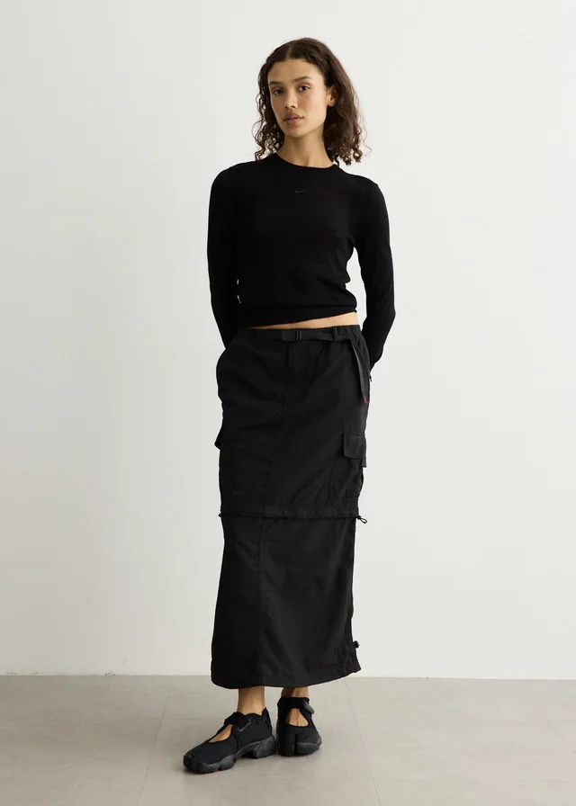 Gramicci Convertible Cargo Skirt in BLACK, image 1 of 1 from Incu