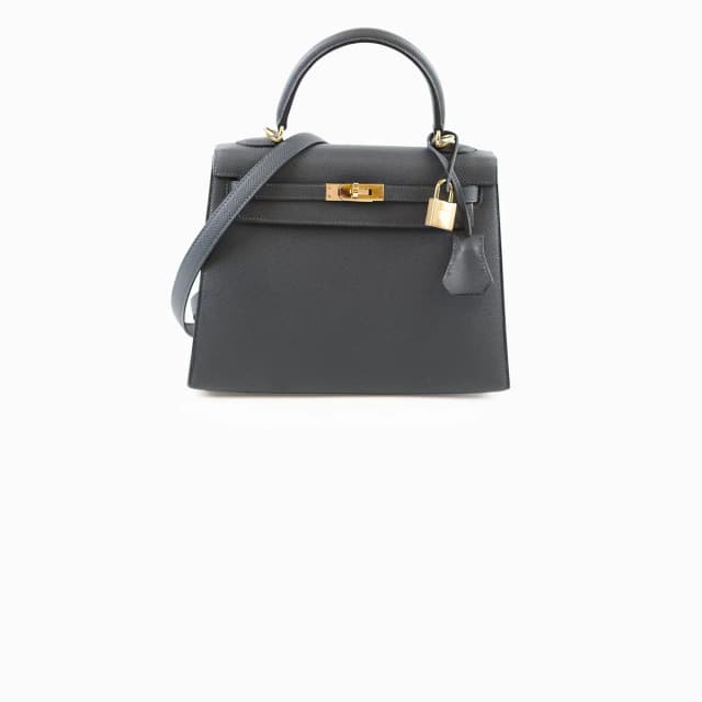 Hermès Kelly 25 Epsom Gris Misty W Stamp 2024 in Grey Epsom leather from The Purse Affair, photo 1 of 1