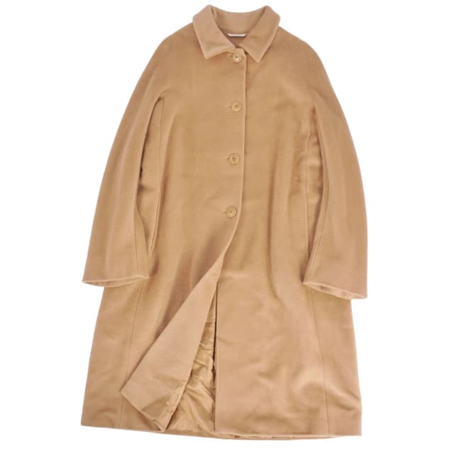 Max Mara Coat Long Soutien Collar Balmachan White Tag Wool Cashmere Brown in Brown Cashmere from The Reluxe, photo 1 of 1