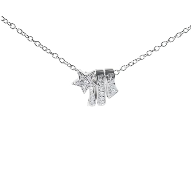 Chanel Comete 18k White Gold Diamond Necklace in White from The Purse Affair, photo 1 of 1