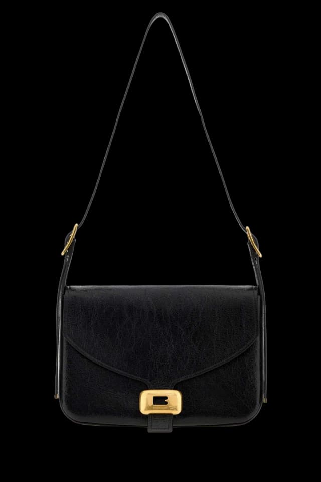 Balenciaga Lamb Leather Shoulder Bag — Black in Black Lambskin from HEWI, photo 1 of 1