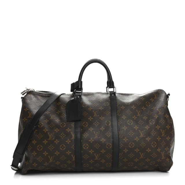 Louis Vuitton Keepall Bandoulière Monogram Macassar Coated Canvas Bag - Brown in Brown Coated canvas from H&T, photo 1 of 1