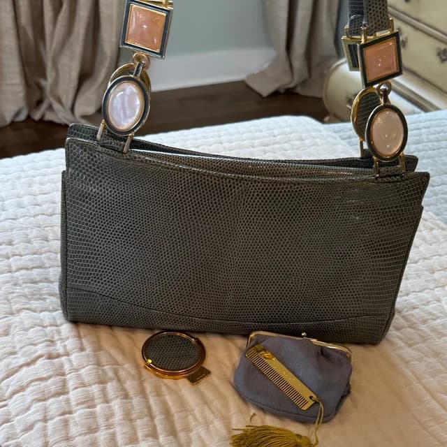 Judith Leiber Other bag in green|blue Lizard from Poshmark, photo 1 of 1