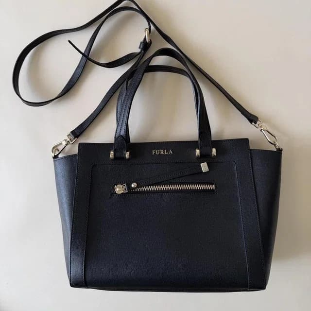 Furla Women's Satchels - Black in black from Depop, photo 1 of 1