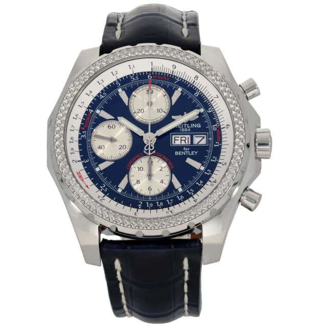 Breitling Bentley GT A13362 43mm Stainless Steel Watch in Leather from H&T, photo 1 of 1