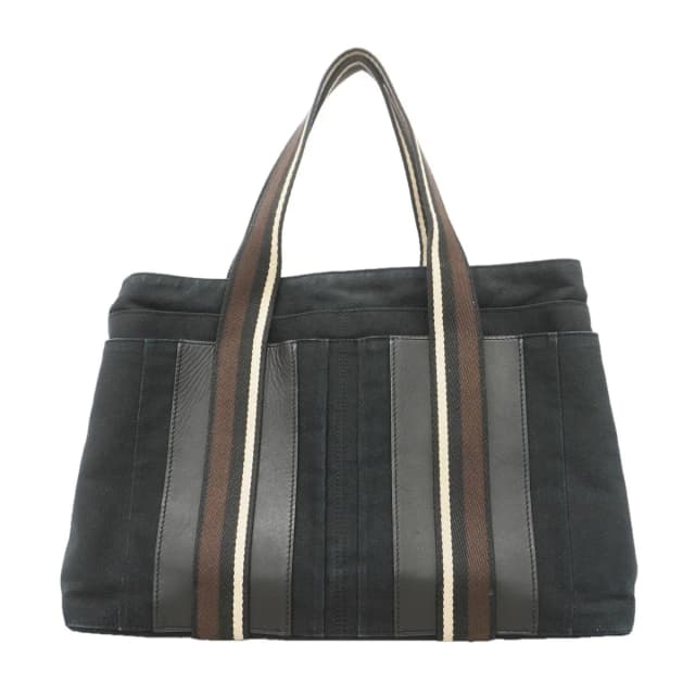 Hermès Tote Bag Troca Horizontal MM Canvas Black Silver in Black Canvas from The Reluxe, photo 1 of 1